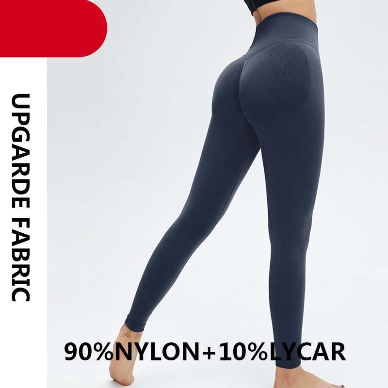 Yoga High Waist Push Up Seamless Sport Leggings Women Workout Pants Super Stretchy Gym Workout Tight Sport Leggings Lightweight Running Pants