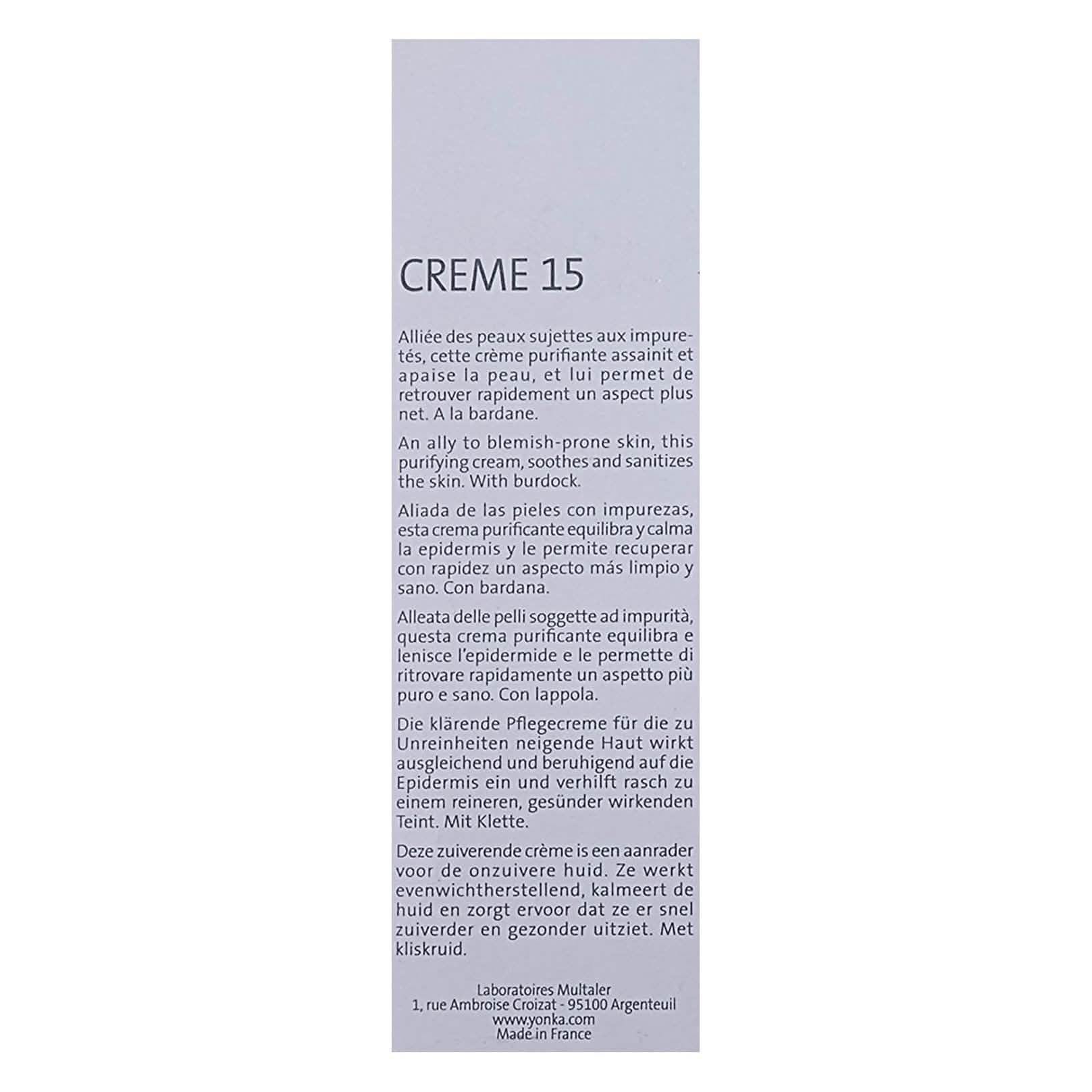 Yon-Ka Creme 15 Purifying & Soothing