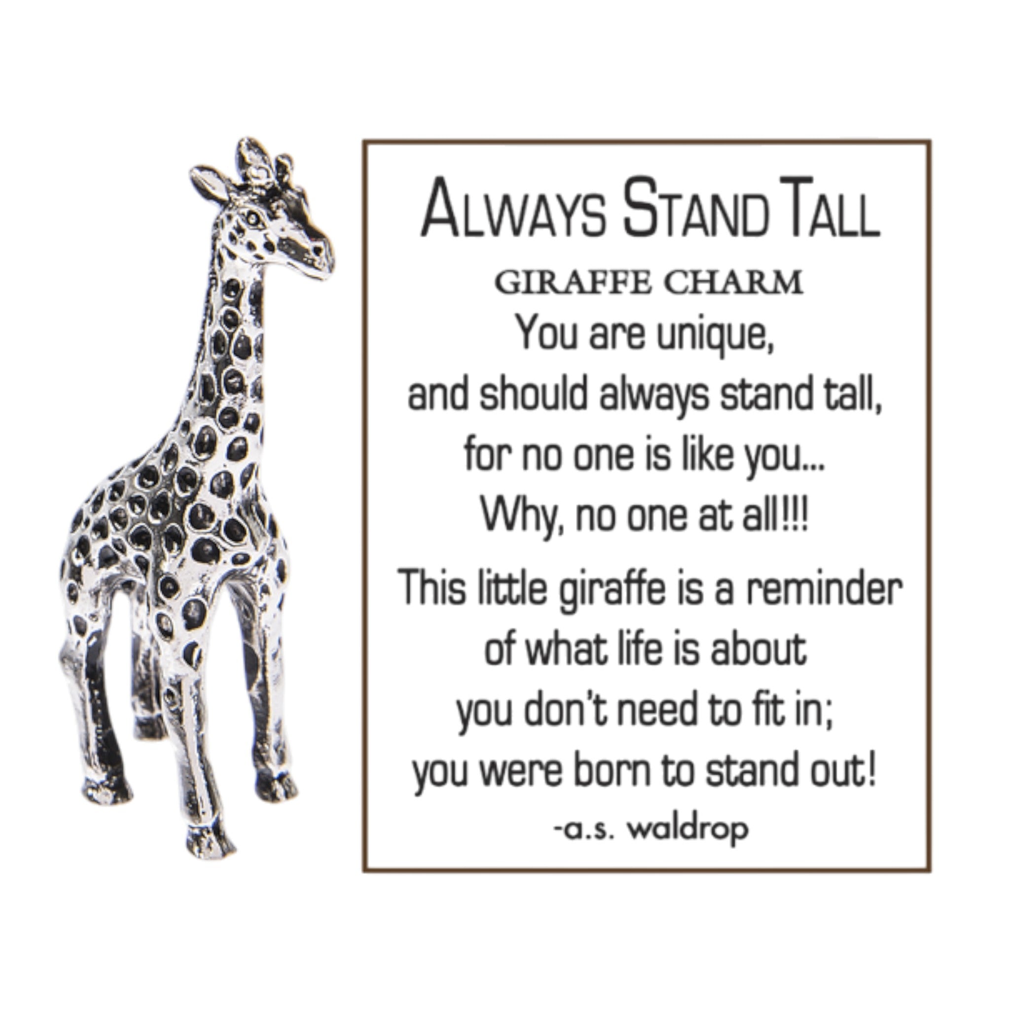 Always Stand Tall (Giraffe) Charm