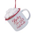 Hot Cocoa Mug with Marshmallows Ornament - Baby it's Cold Outside