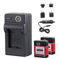 Yubi Power 2 Batteries Kit for GoPro 1280 mAh and Travel Charger Kits