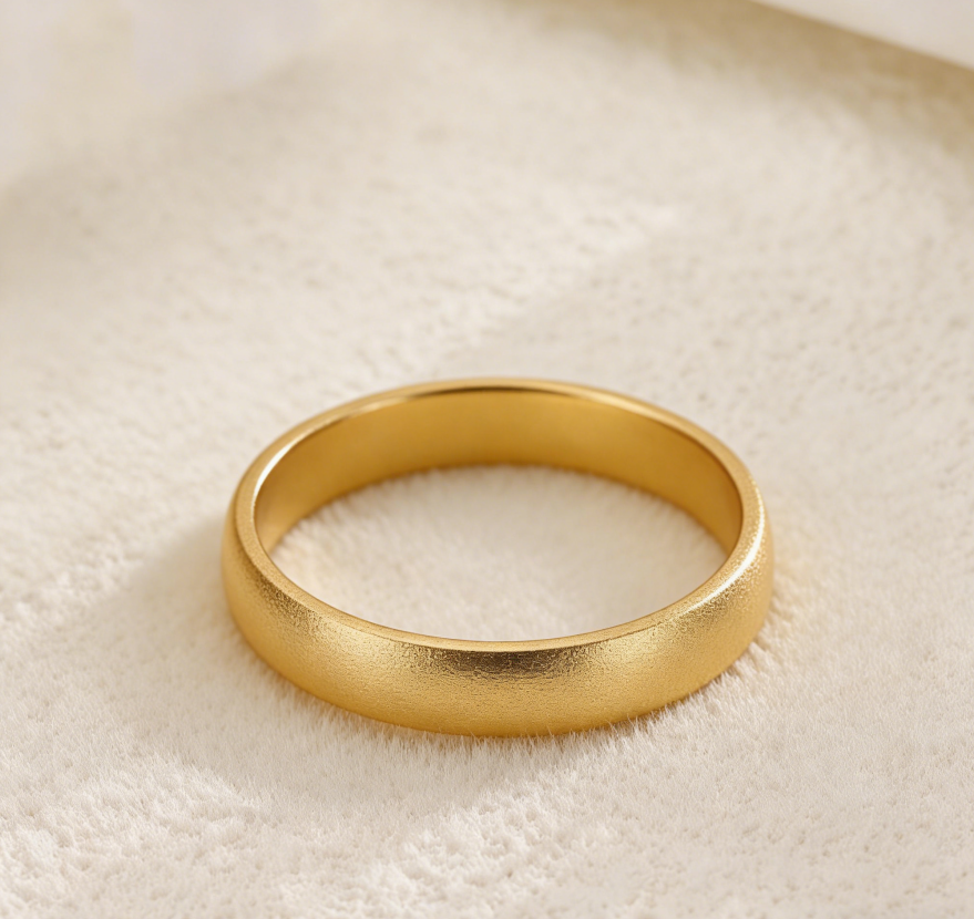 Gold-Plated Interlocking Ring for Women