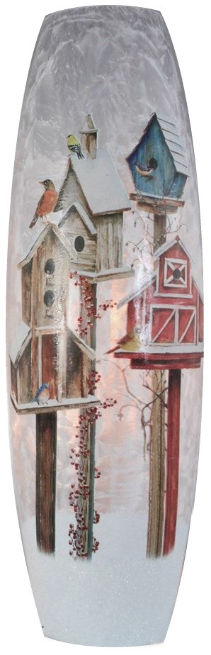 Giant Lighted Jar - Birdhouses - 7x7x23