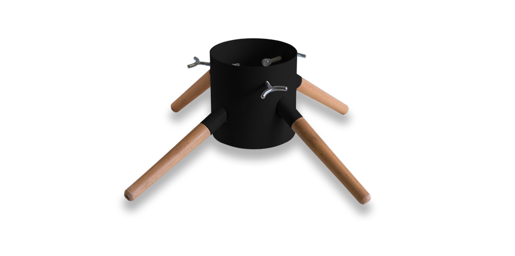 Family Christmas Tree Stand - Large - Black