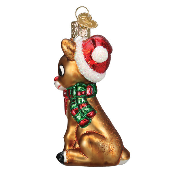 Rudolph And Clarice Glass Ornament