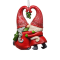 Gnomes under the Mistletoe Ornament