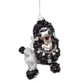 Vintage Glass Poodle Ornament -
