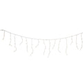 70-Light Warm White LED Icicle Light Set