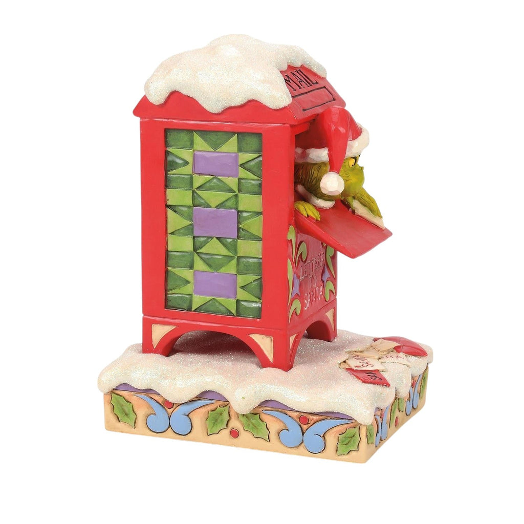 Grinch in Mailbox Stealing Letters
