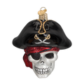 Jolly Roger Glass Blown Ornament