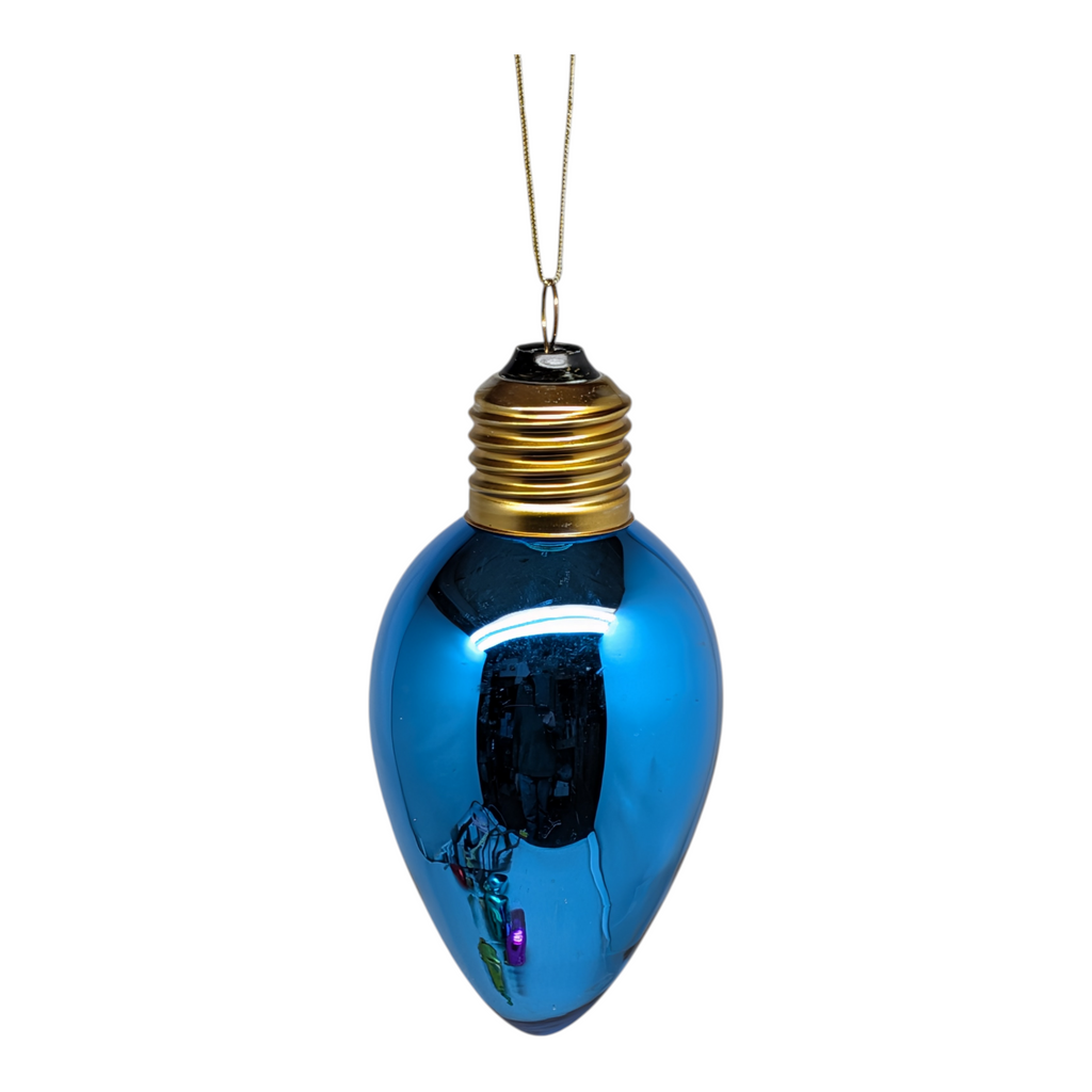 Glass Oversized C7 Bulb Ornament -