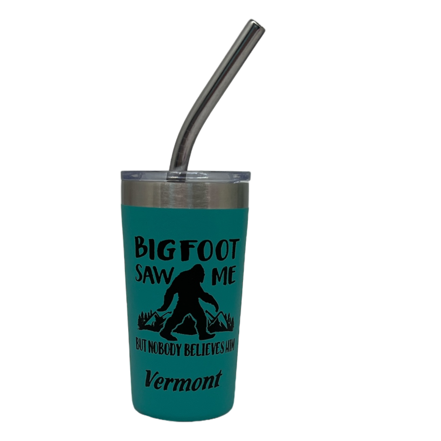 Vermont Bigfoot Stainless Steel 2oz Shooter  - Aqua