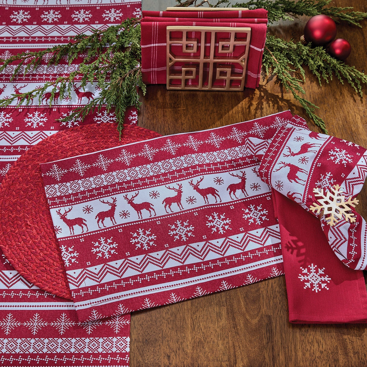 Patricia Heaton Home Holiday Fairisle Placemat