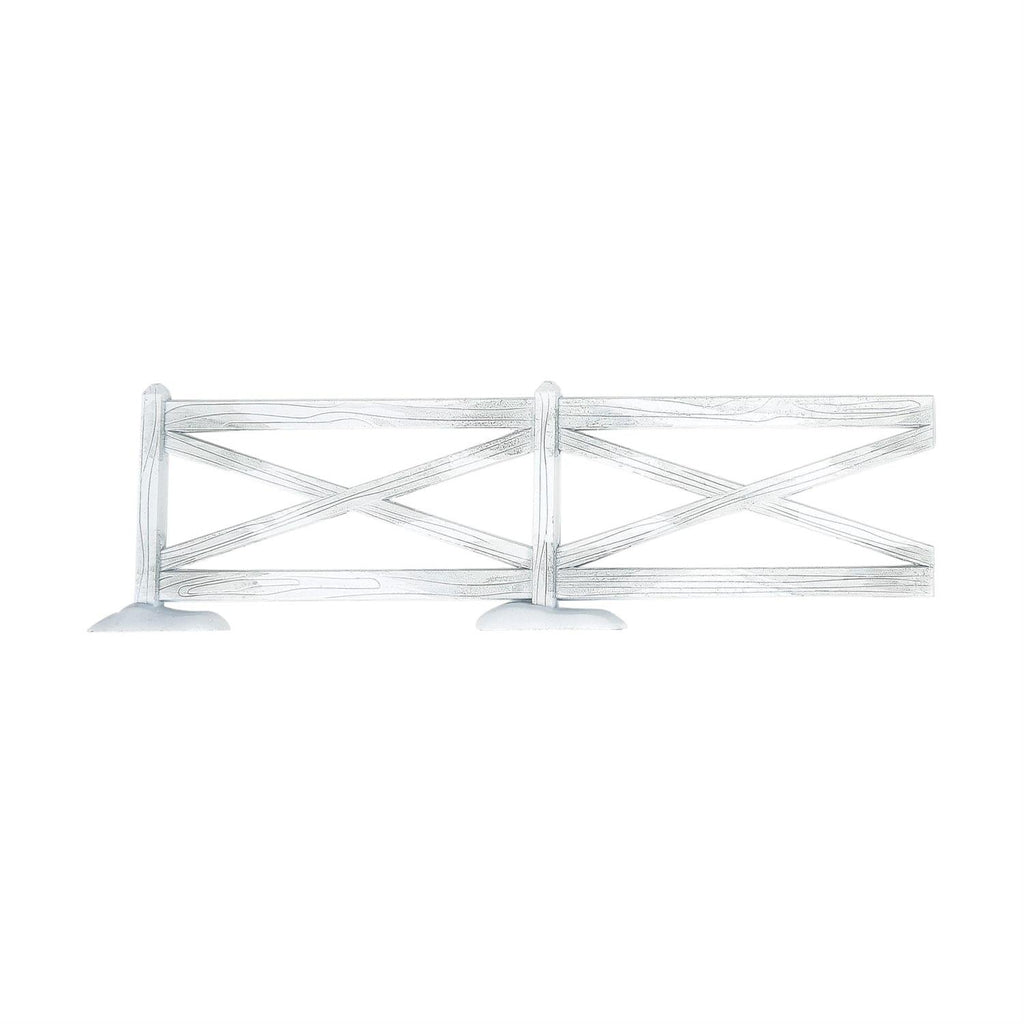 White Crossbuck Fence Set