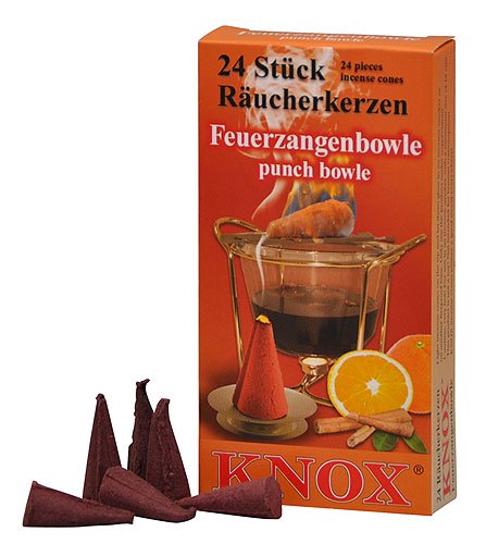 Knox German Scented Incense Cones (Pack Of 24) - Punch Bowl