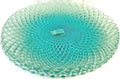 Blue Glass Diamond Plate Candle Dish