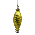 Shiny and Cute Egyptian Glass - Sculpted Oval - Yellow